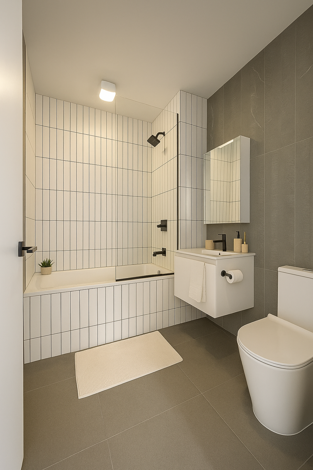 Moderno apartamento de 2 habitaciones y 2 baños en Midwood