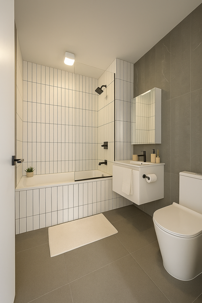 Moderno apartamento de 2 habitaciones y 2 baños en Midwood