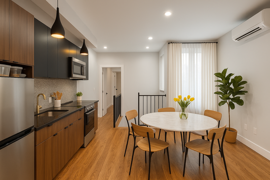 Moderno dúplex de 1 dormitorio y 2 baños en Bedford-Stuyvesant