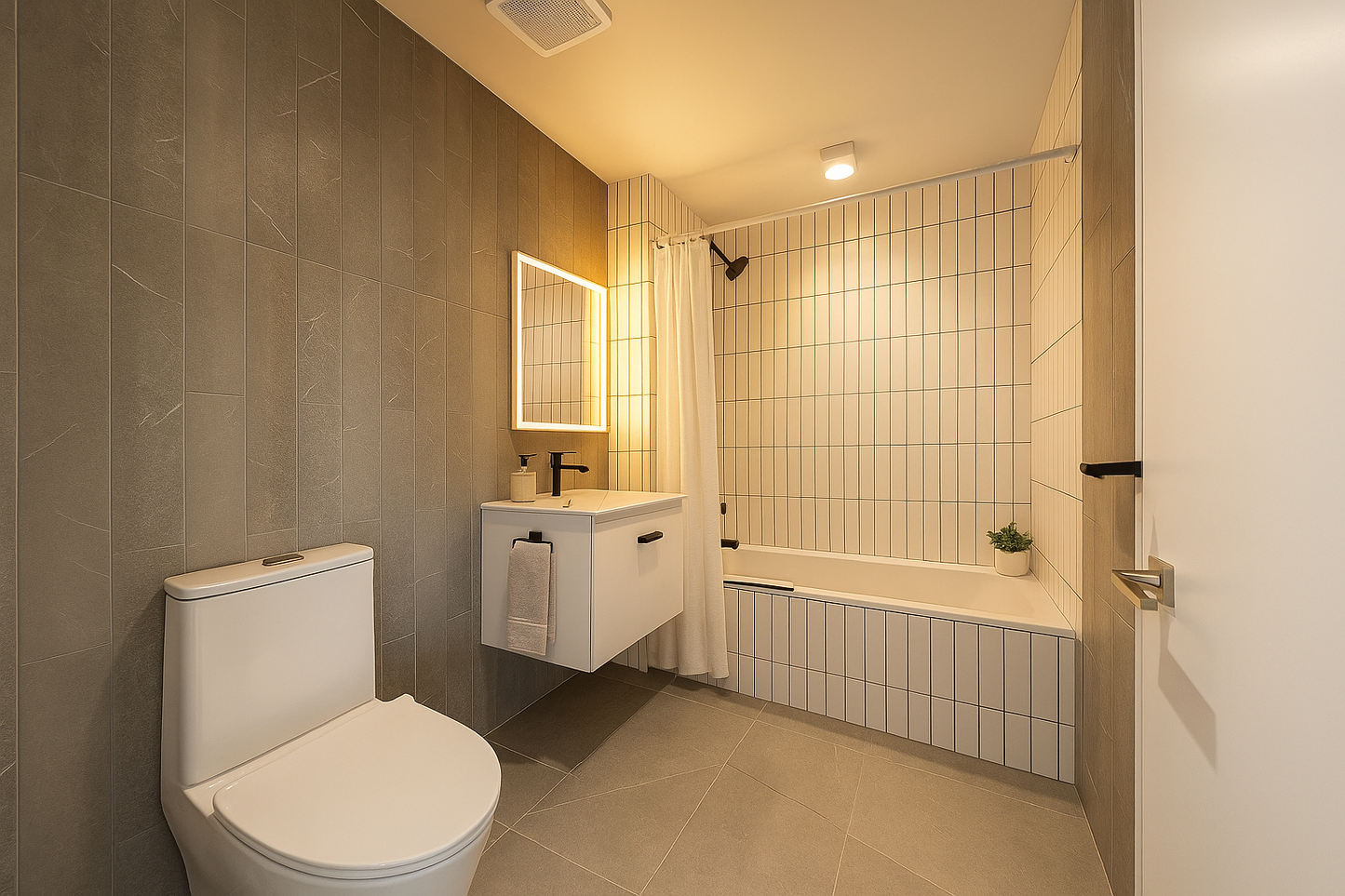 Apartamento moderno de 1 dormitorio y 1 baño en Midwood