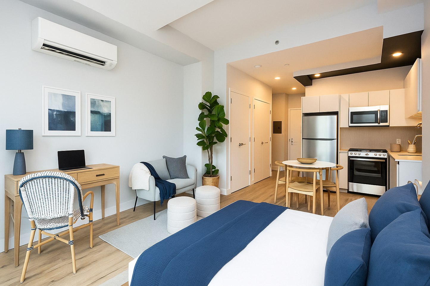 Moderno estudio/apartamento de 1 baño en Prospect Lefferts Gardens