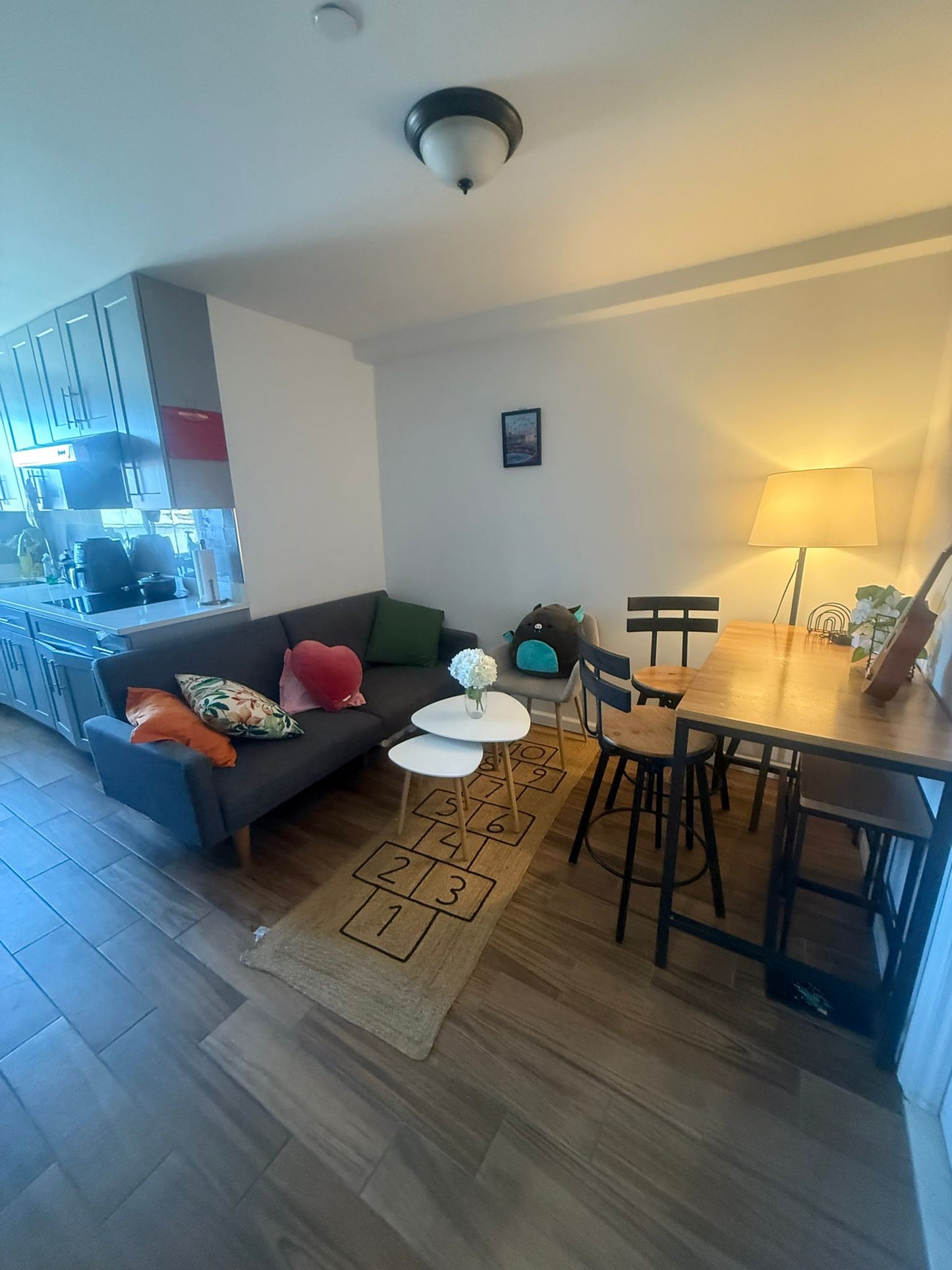 Estoy buscando un compañero de piso (una persona) en un apartamento limpio y nuevo, a una cuadra del metro R,M,E.